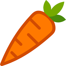 logo with a carrot on it